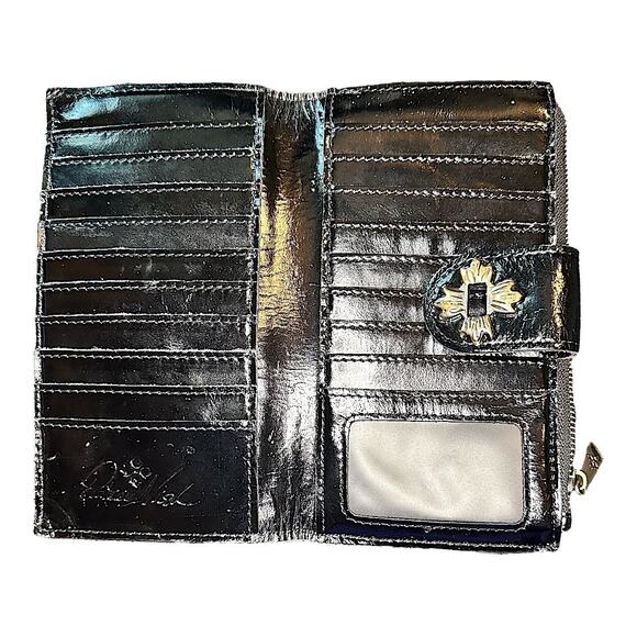 Patricia Nash Benvenuto Leather Tote w/ Marene Floret Leather Twist Lock Wallet - Picture 10 of 12